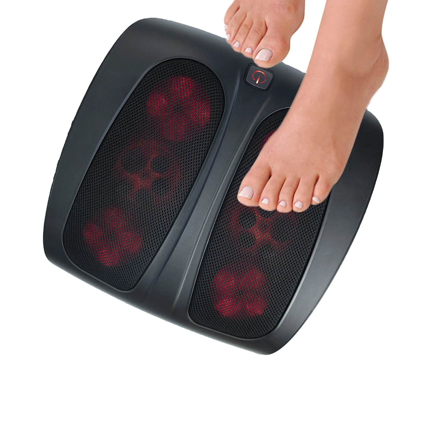 3D Acupuncture Ball Bearing Foot Kneading Shiatsu Therapy Wedo Foot Massager Black ABS Plastic Free Spare Parts CE ROHS