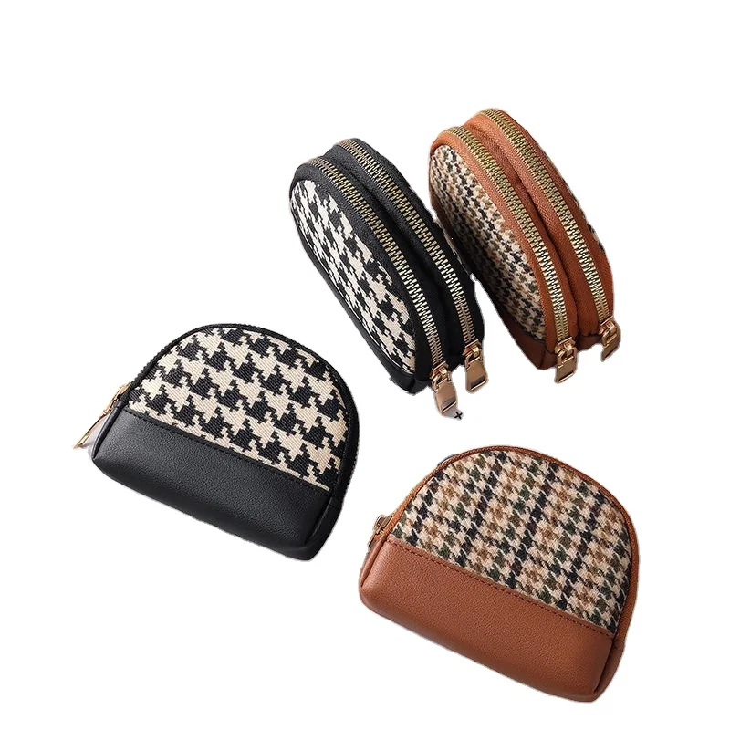 Canvas Coin Purses cute girl wallet mini canvas change wallets with keychain small key pouch lipstick bag designer coin purse