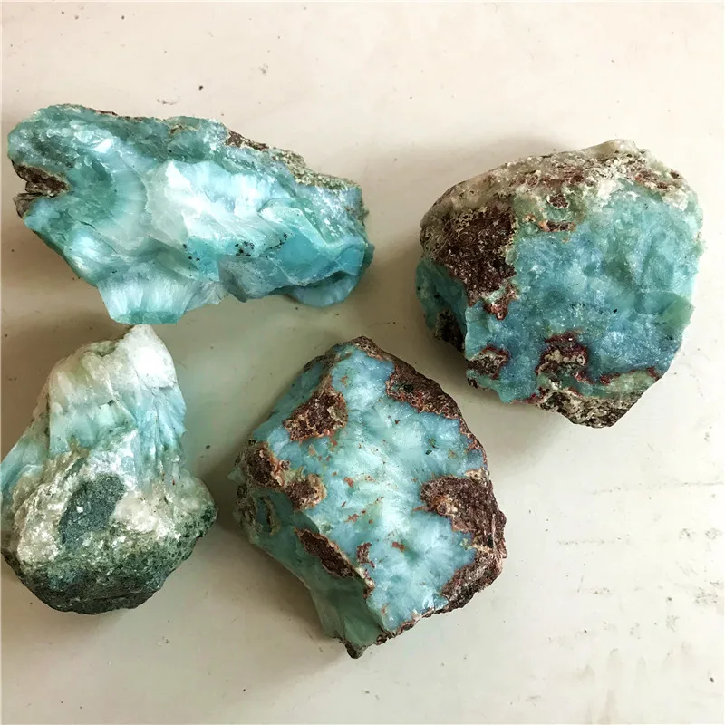 Wholesale Natural Rock Blue Stone Larimar Crystal Rough Raw Quartz Gemstone