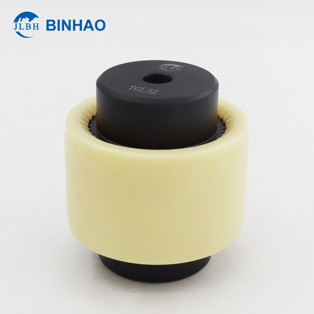 China Coupler M-42 48 65 38 32 28 24 19 14 Nylon Sleeve Curved Tooth Coupling Nylon curved tooth teeth precision gear coupling
