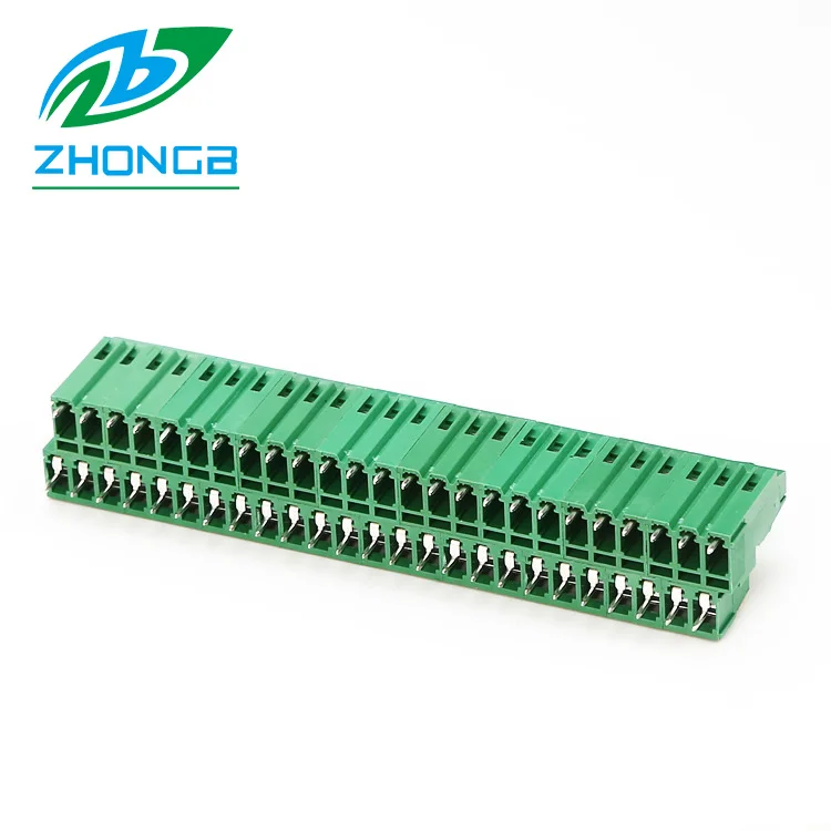 ZB128HL pitch 3.5mm 3.81mm printed with numbers double deck 2 layers pcb screw terminal blocks
