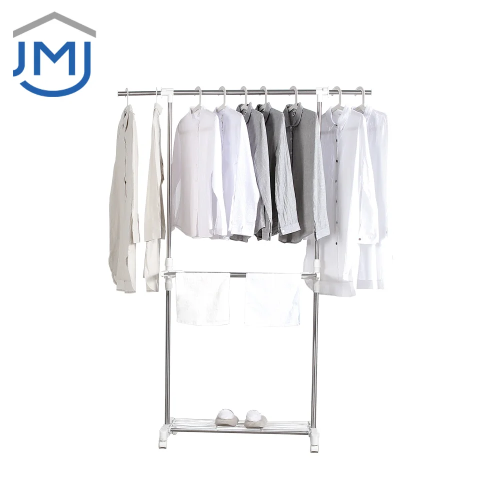2021 Stainless Steel Cloth Dryer Stand Floor-Standing Clothes Drying Stand