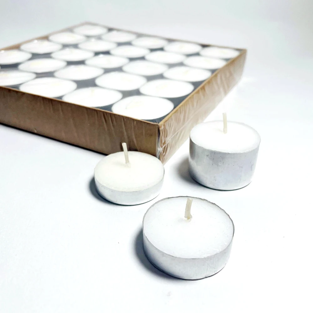 Home Decor Paraffin Wax White Colorful Tea Light Candles 100pcs 12gm Small Tealight Candles Factory