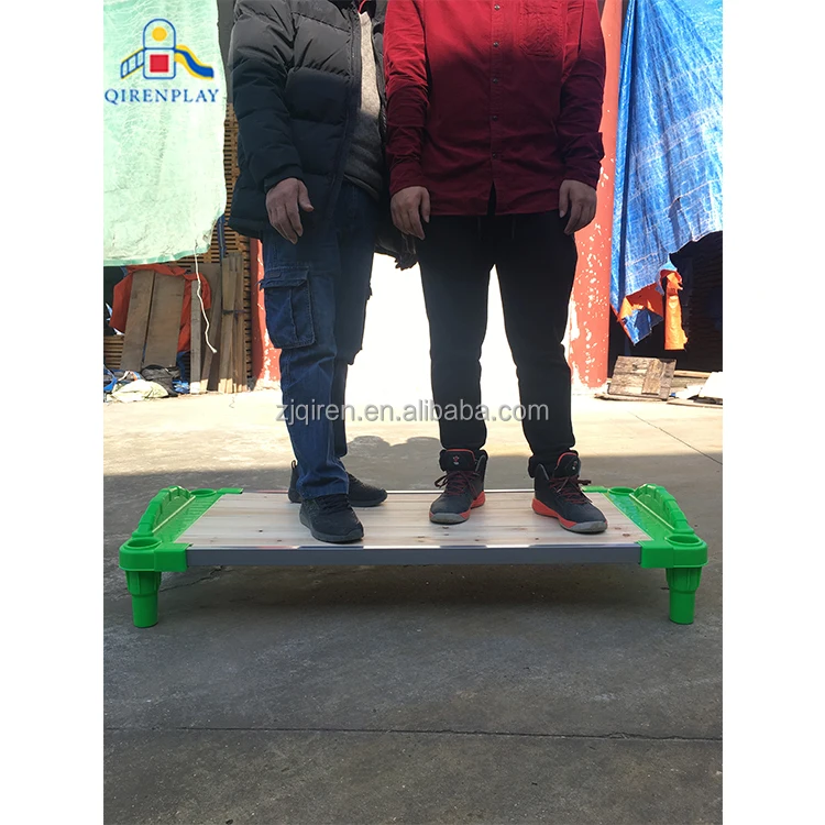 Daycare Stackable Cots For Sale Child Wooden bed board Cot Bed School Furniture For Kids