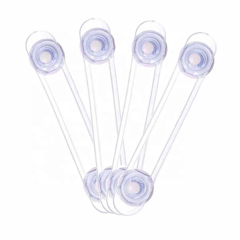 
Baby Safety Cabinet Lock Anti-pinch Transparent Anti-open Soft Belt Refrigerator Cupboard Plastic Removable Protective Baby Lock 