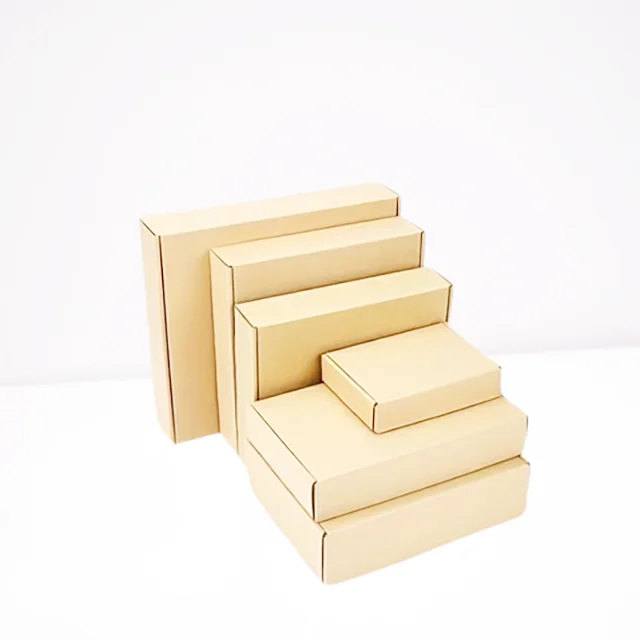 Custom Corrugated Mailing Box Kraft Paper For Clothes Shoes Shipping Mailer Boxes