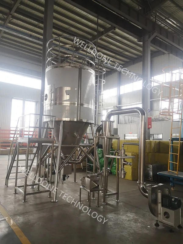 Automatic Milk Spray Drying Machine Probiotic Vertical Industrial Spray Dryer Equipment