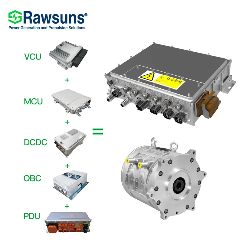 30kw 60kw electric car kit 5-in-1 integrated  multi-in-one control system motor controller for electric car