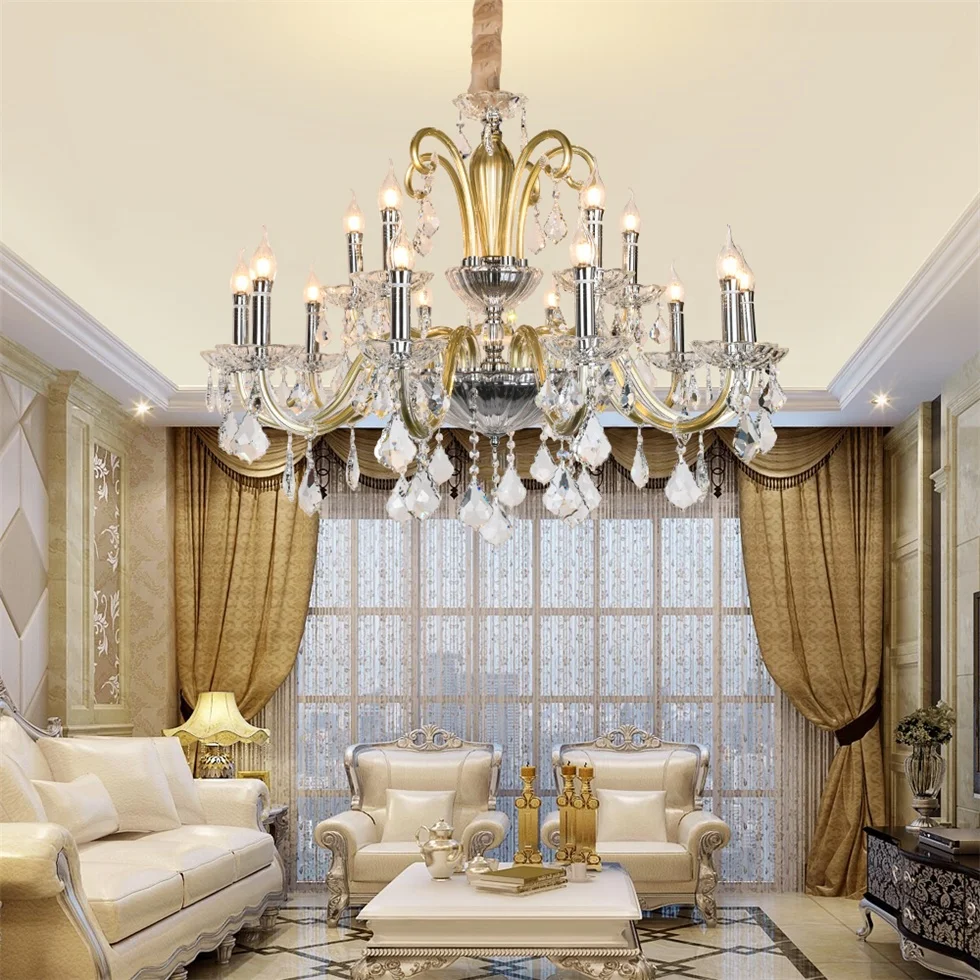 
Hot sale factory direct chrome crystal chandelier bohemia_crystal_chandelier With Lowest Price 