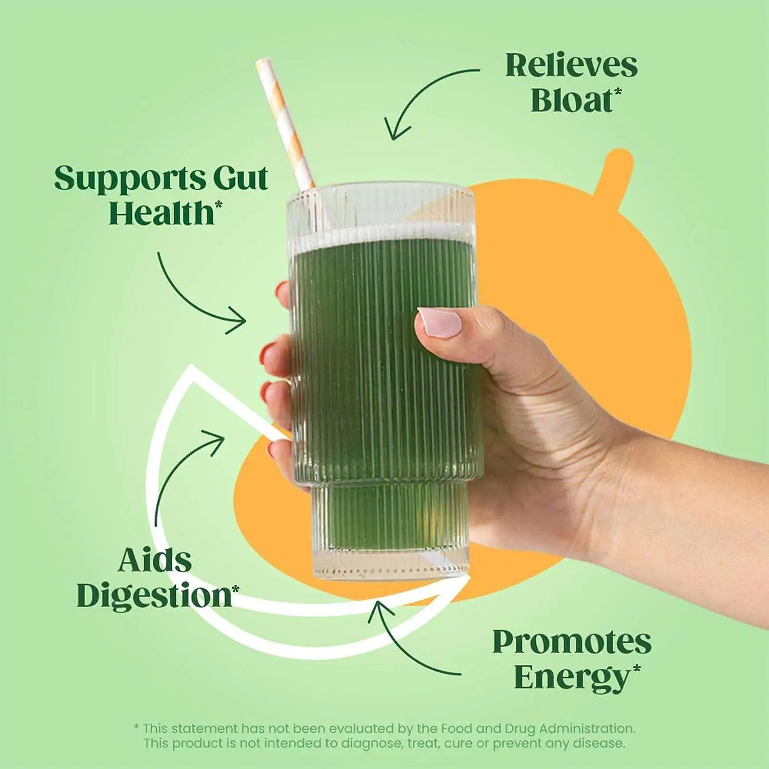 OEM Vegan Juice Supplement Greens Blend Superfood Green Energy Drink Super Greens Powder With Spirulina Probiotics