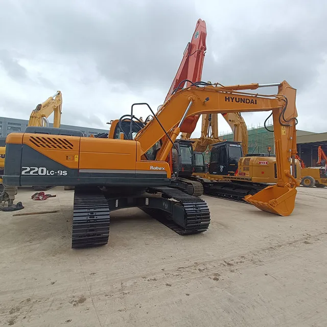 used good construction equipment hyundai 220lc-9s machine with high quality on hot sale in shanghai