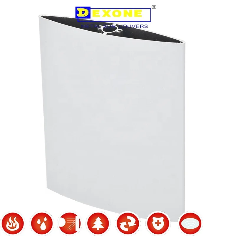 Экструдированный аэрофольгированный Ласты алюминиевый профиль жалюзи лезвие