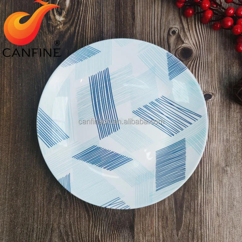 High quality White color cheap price Opal Glassware Dinnerware Set