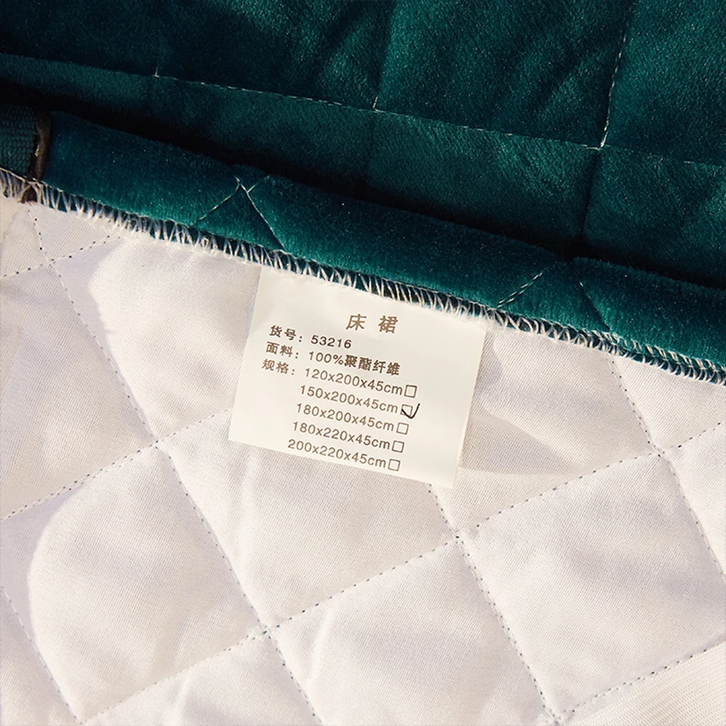 Лидер продаж комплект из трех предметов с начесом Стеганая юбка для кровати и наволочка