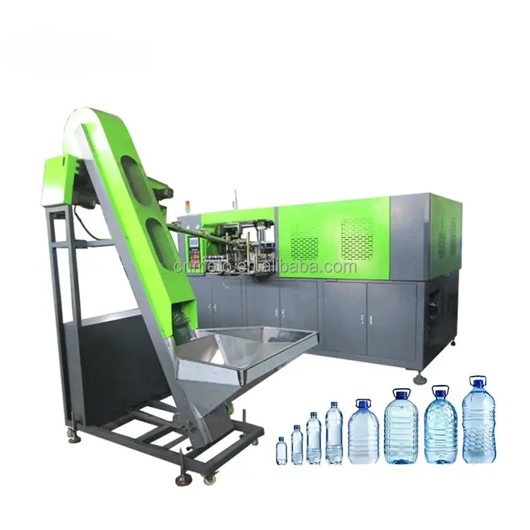 PET Bottle Servo Motor Stretch Blowing Moulding Machine 6 Cavities with Brand Rotary Cylinder Plastic Manufacturing Plant