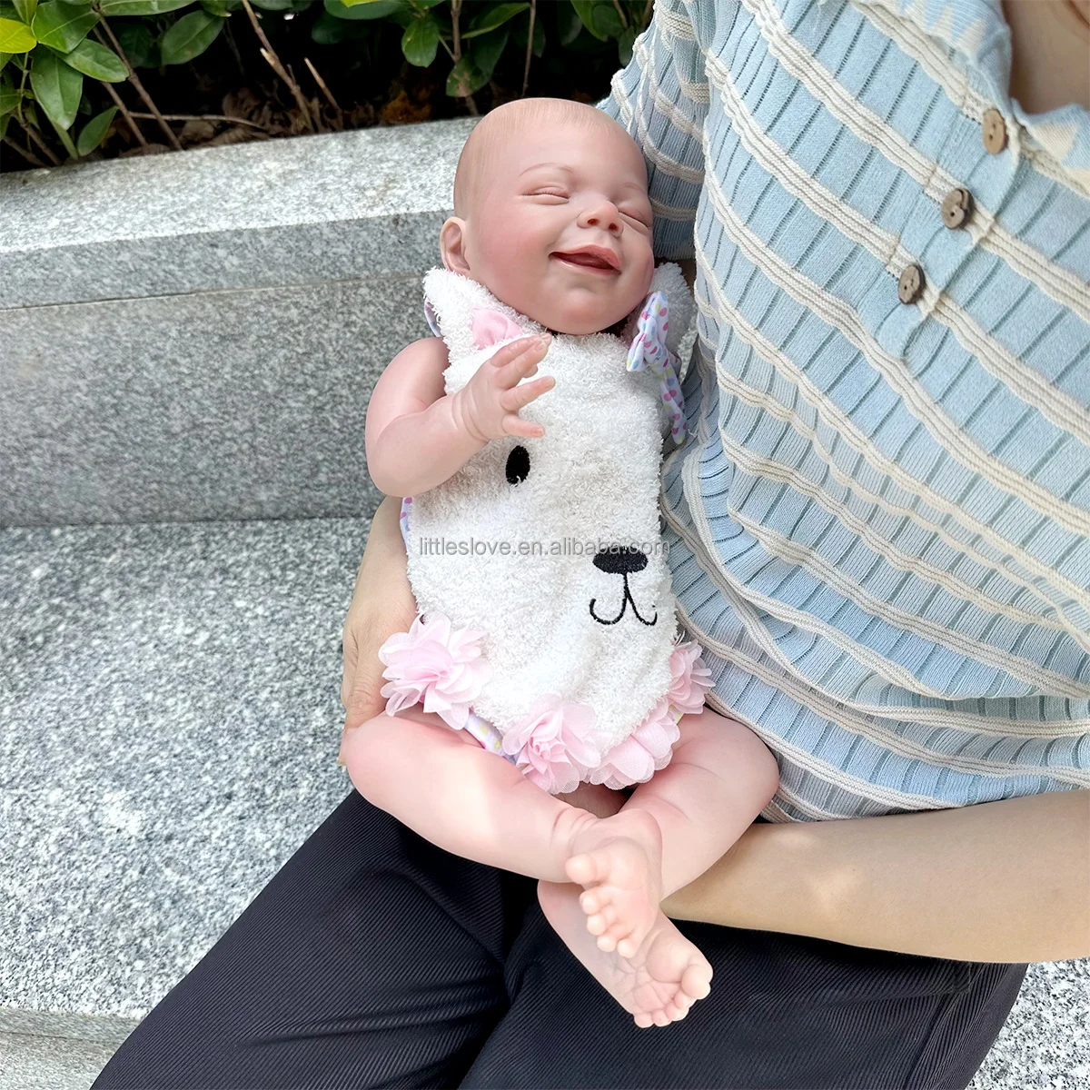 Wholesale 17 Inch Reborn Doll Real Baby Dolls Bebe Newborn Reborn Baby Dolls Soft Silicone Realistic Reborn Baby For Gift