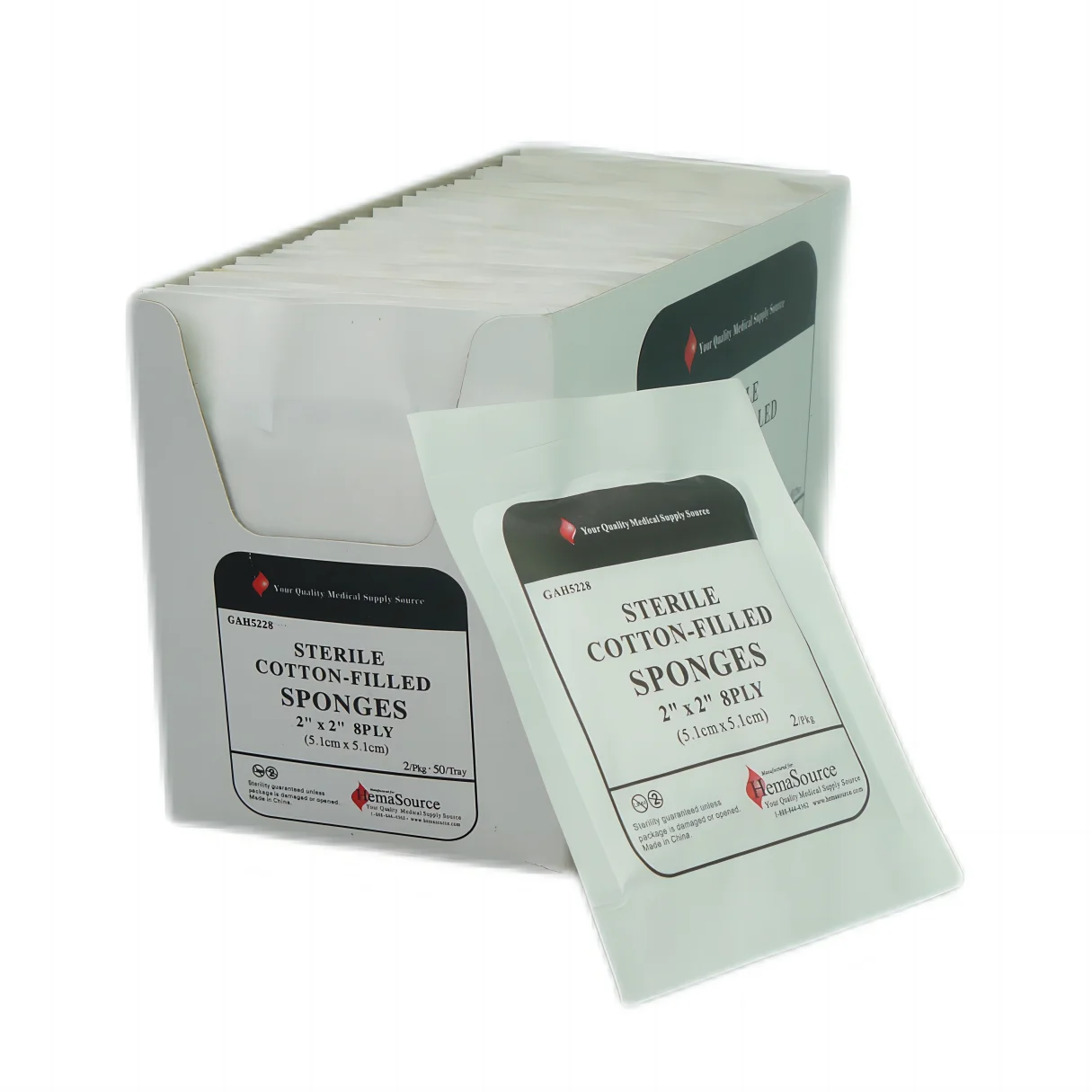 100% cotton absorb cotton compresses medical gauze pad