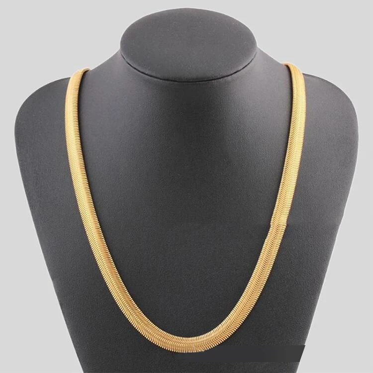 custom chain wholesale gold plated necklace design set stainless steel jewelry