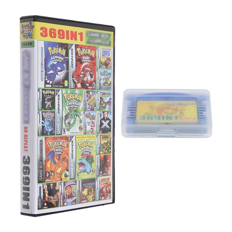 369 в 1 карточка для видеоигр Nintendo GBA/gba Sp/ndsl игровая