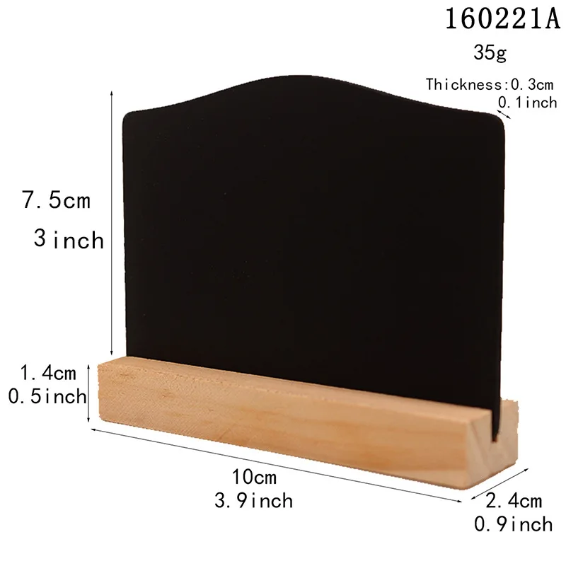 Bar home decoration wooden double-sided small blackboard writing message board