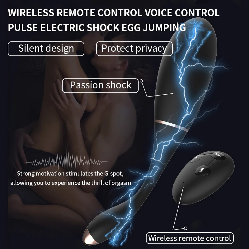 Intelligent Sound Control Electric Shock Jumping Eggs Wireless Remote Control Vibrating Massage Sex Machine
