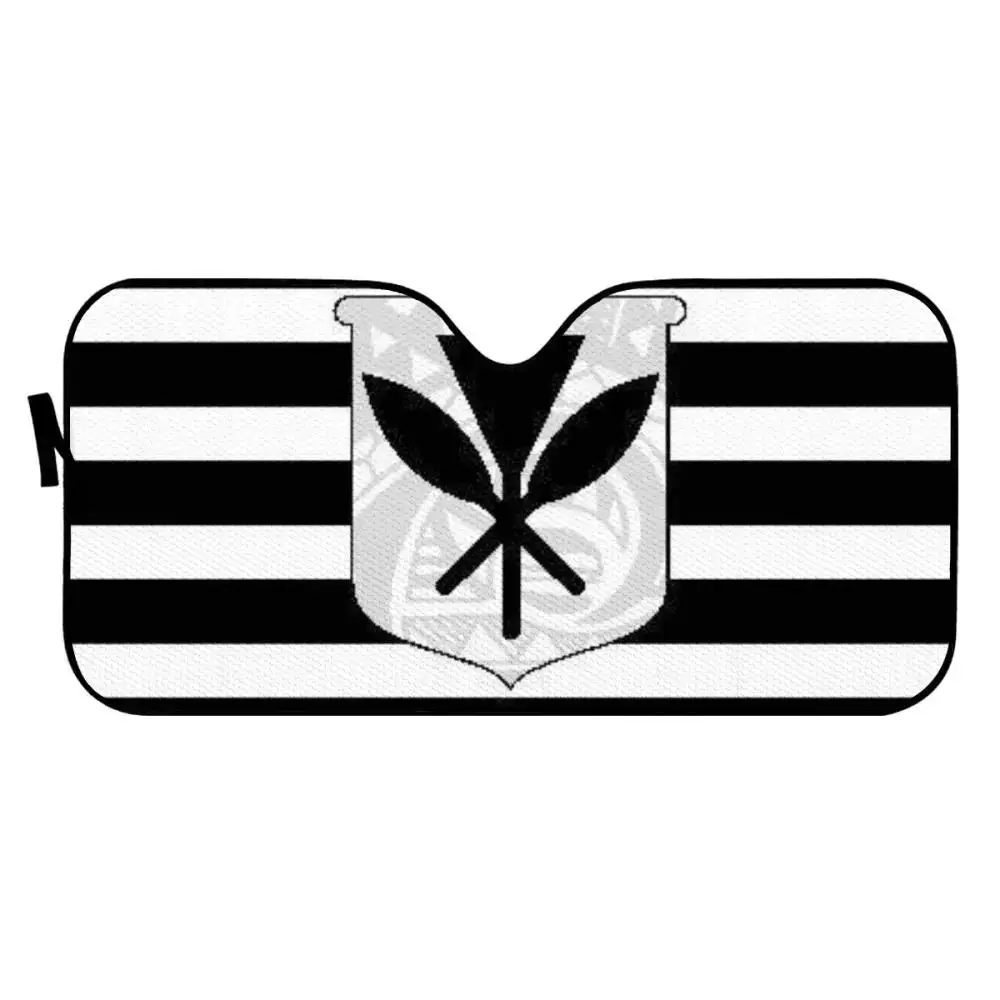 
PE Bubble Polynesian tribal design Folding Car Window Shade Sunshade Universal Custom Hawaii Logo Car Sun Shade 