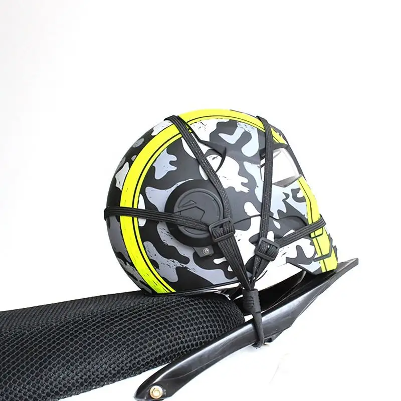 Motorcycle Luggage Strap Moto Helmet Gears Fixed Elastic Buckle Rope High-Strength Retractable Protective Universal