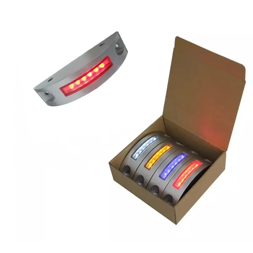 half moon shape flashing truck led side marker lights led solar road stud