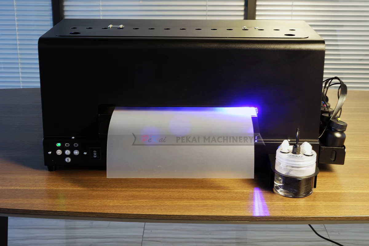 A3 Roll to Roll Inkjet Label Printing Machine Roll Sticker Printer UV Color Label Printer