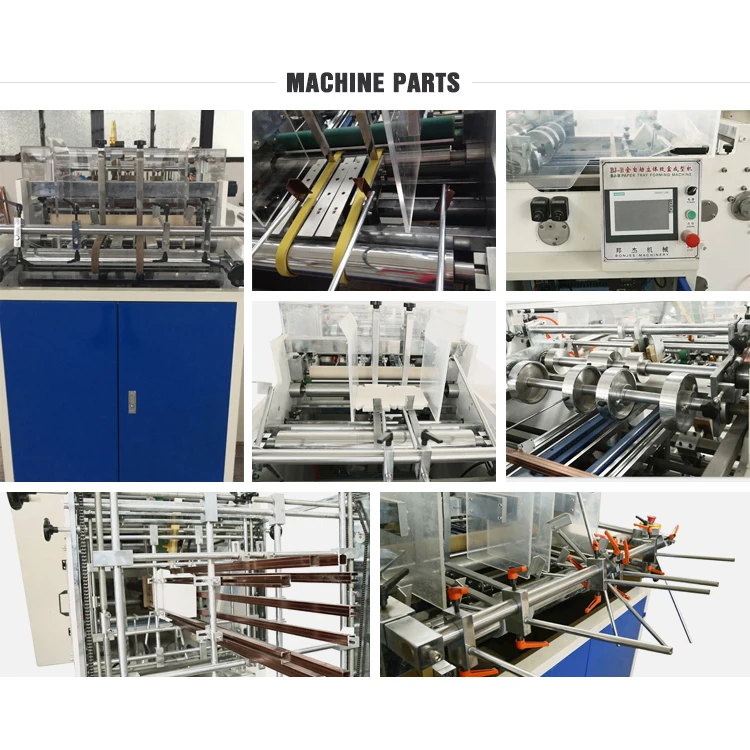 Widely Used 60-160pcs/Min Corrugated Paper Lunch Fast Food Carton Box Making Machine