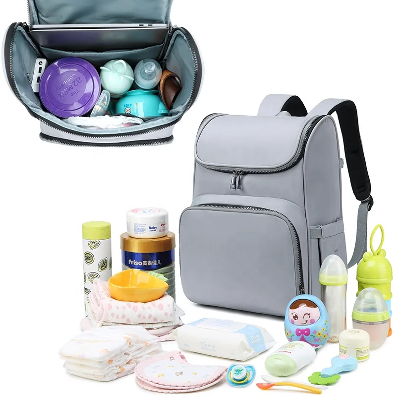 
2021 New Baby Diaper Bag With Bed Matress Mom Maternity Backpack Baby Portable Simple Crib Bags Folding Bed Rucksack Travel Kits 