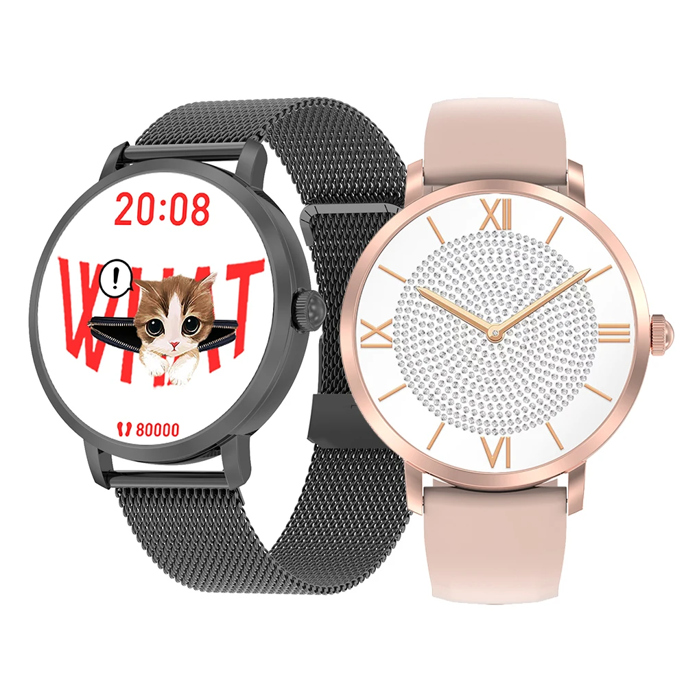 M JUNIU Women Smart Watch DTS 1.3 inch Amoled Screen IP67 Waterproof BT Call Heart Rate Fashion Smartwatch for Lady DT NO.1 7