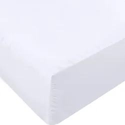 Amazon Choice Microfiber Bed Sheet Bedspread White Color Bedding Set With Pillowcase Fitted Sheets