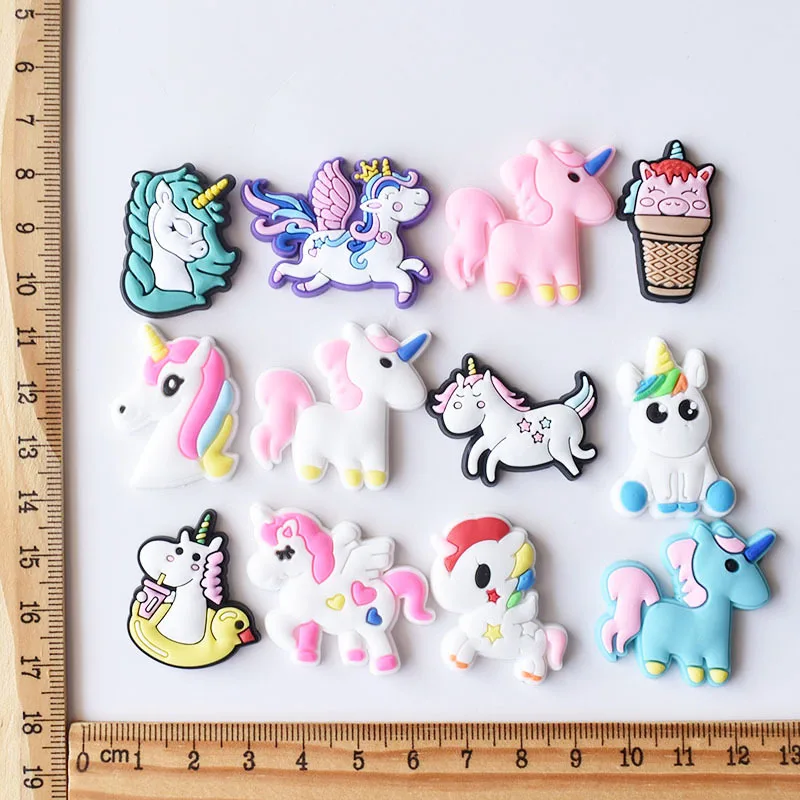 PVC Shoe Charms Customized Croc Shoe Designer Decoration Arrival Unicorn Custom Rubber New Croc Shoe Charms for Kids