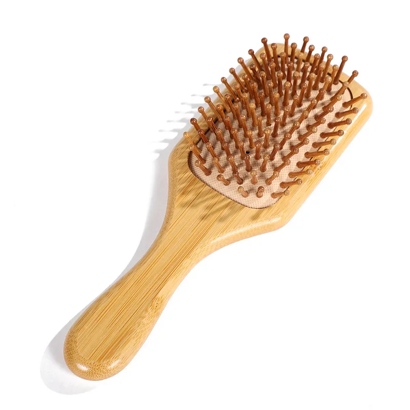 Manufacturers square bamboo air cushion hairdressing comb home daily shunfa straight hair comb massage health airbag comb.