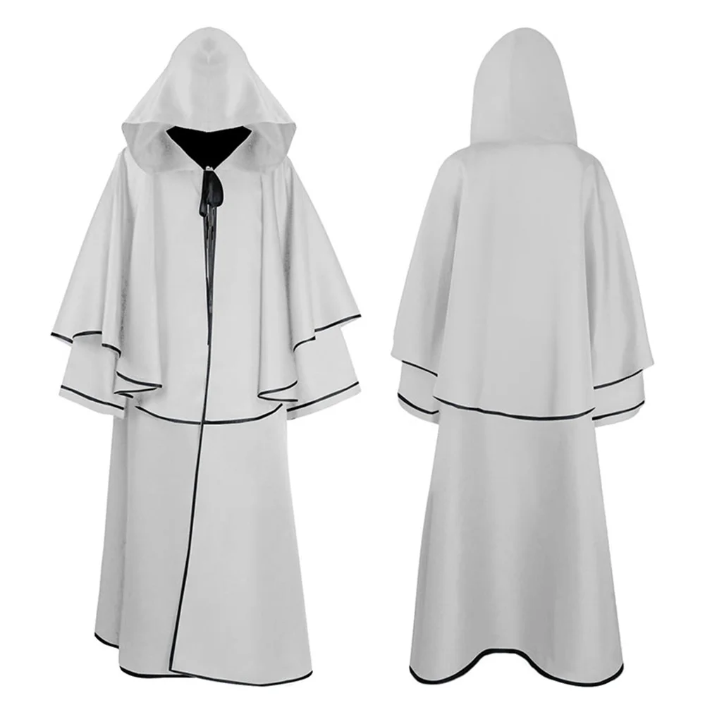 
Hooded Cloak Long Velvet Vampire Halloween Costume Cape for men and women 