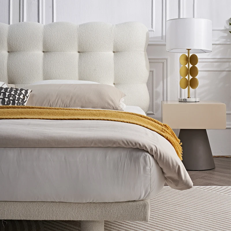 GC Frame King Size Luxury With Soft Bed Headboard Platform Single Double Size Twin Full Queen Up-holstered Soft Bed