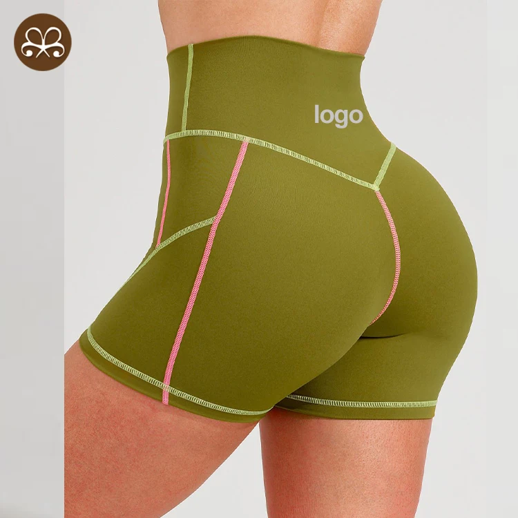 New Arrival Women Gym fitness Workout Shorts High Waist Yoga Shorts Relieving Elastic Tight Activewear Shorts For Women