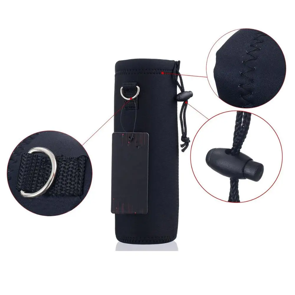 Insulated Neoprene Water Bottle Carrier Holder Bag Case Pouch cover with Adjustable Shoulder Strap
