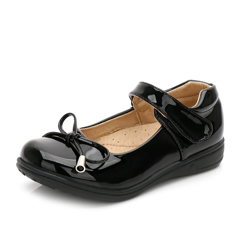 New Arrivals Factory Price Wholesale Leather Formal Uniform Shoe Kids Teenager Children Student School Black Shoes