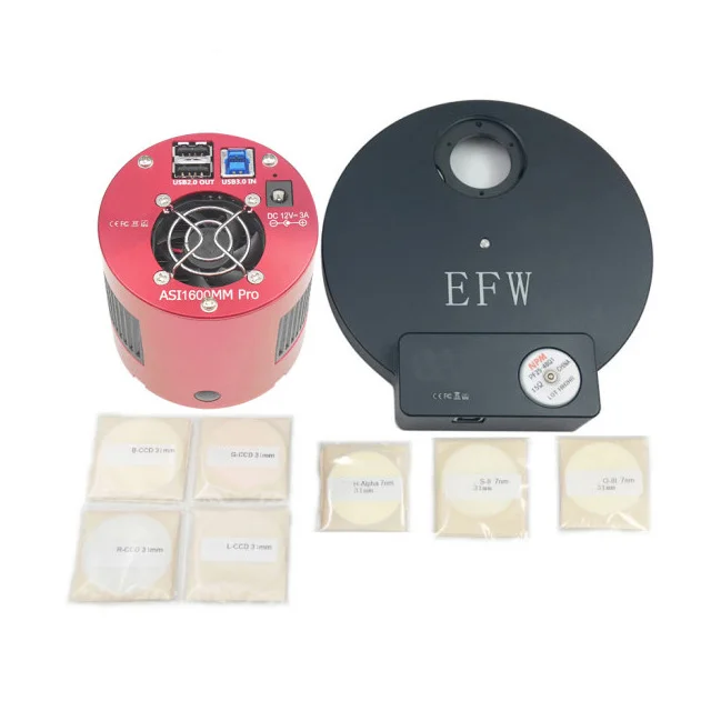 Астрономический телескоп usb телескоп камера Астрономия цветной ПЗС камера для телескопа цифровой окуляр микроскопа камера комплект ZWO ASI1600MM-P Kit2