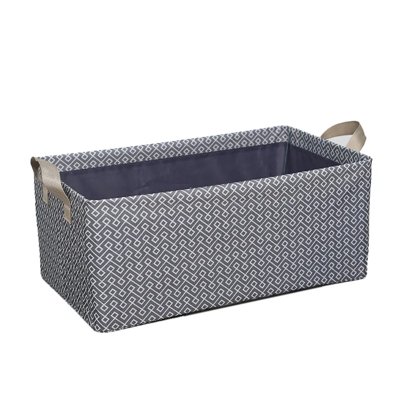 Fashion Wholesale Fabric Open Steel Frame Foldable Portable Clothing Pants Sundries Storage Basket
