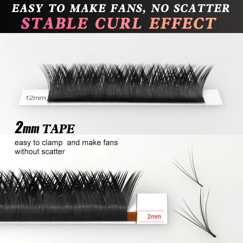 NAGARAKU Makeup V Shape Auto-Fans Eyelash Extension Volume Lashes Maquiagem Clios 0.05mm Easy-Fans Premium Natural Eyelashes