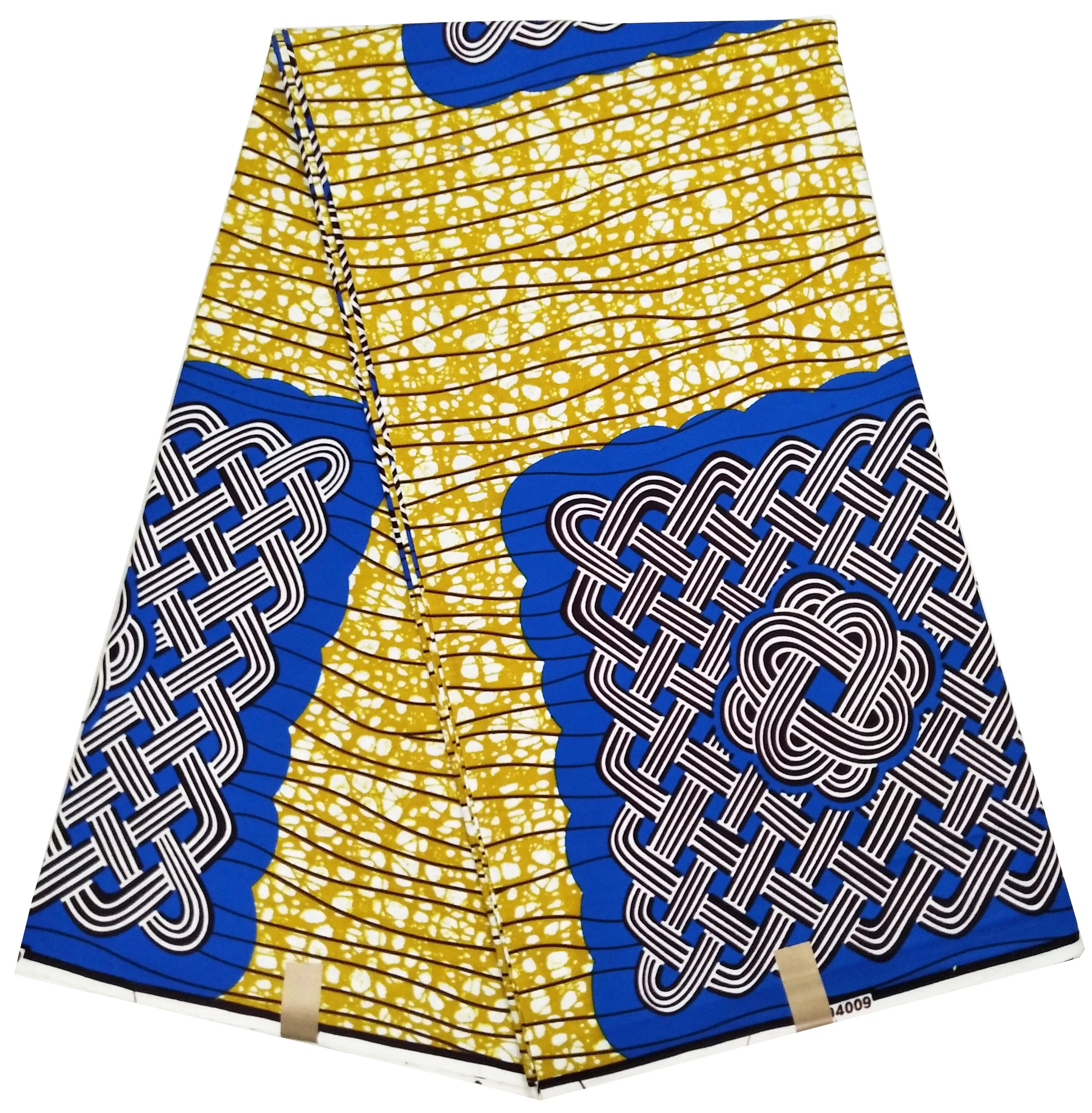 2019 the latest  nice wax prints fabric shirt fabric wax veritable wax for beautiful woman clothes dress v743