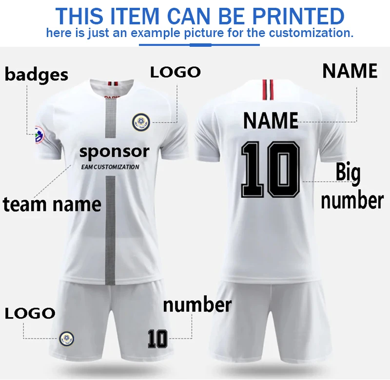 25 Thai Quality Soccer Uniform Football Jersey Kits 100% Polyester Sublimation Factory Wholesale Soccer Wear Soccer Jersey