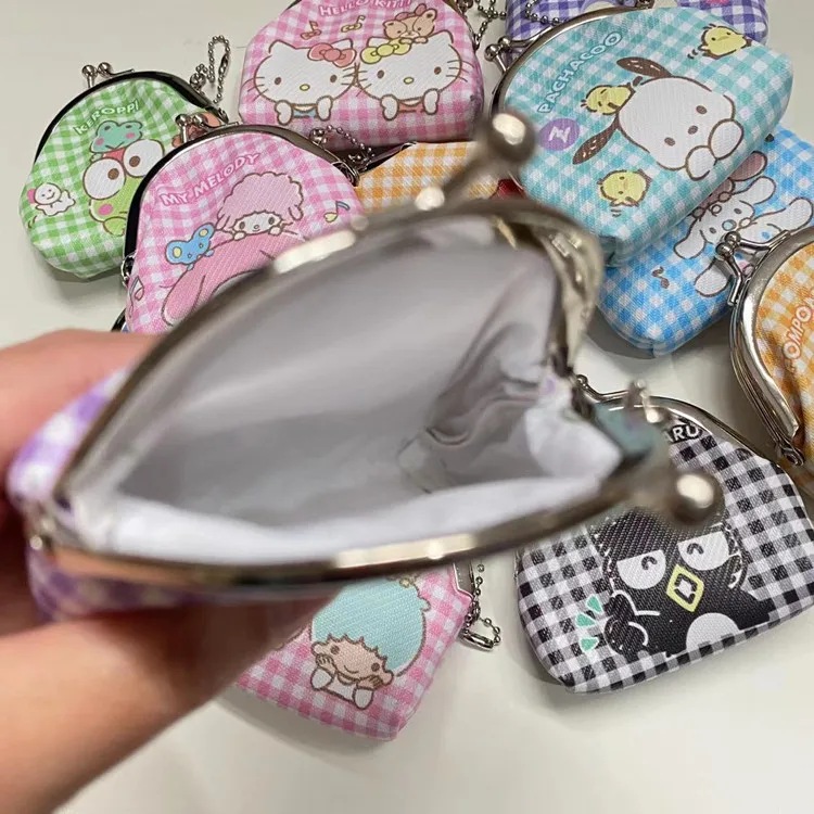DHF211 Новое поступление Sanrioed cinnamoroll semicircula бумажник с железной пряжкой мультяшный милый кошелек сумка для ключей наушников