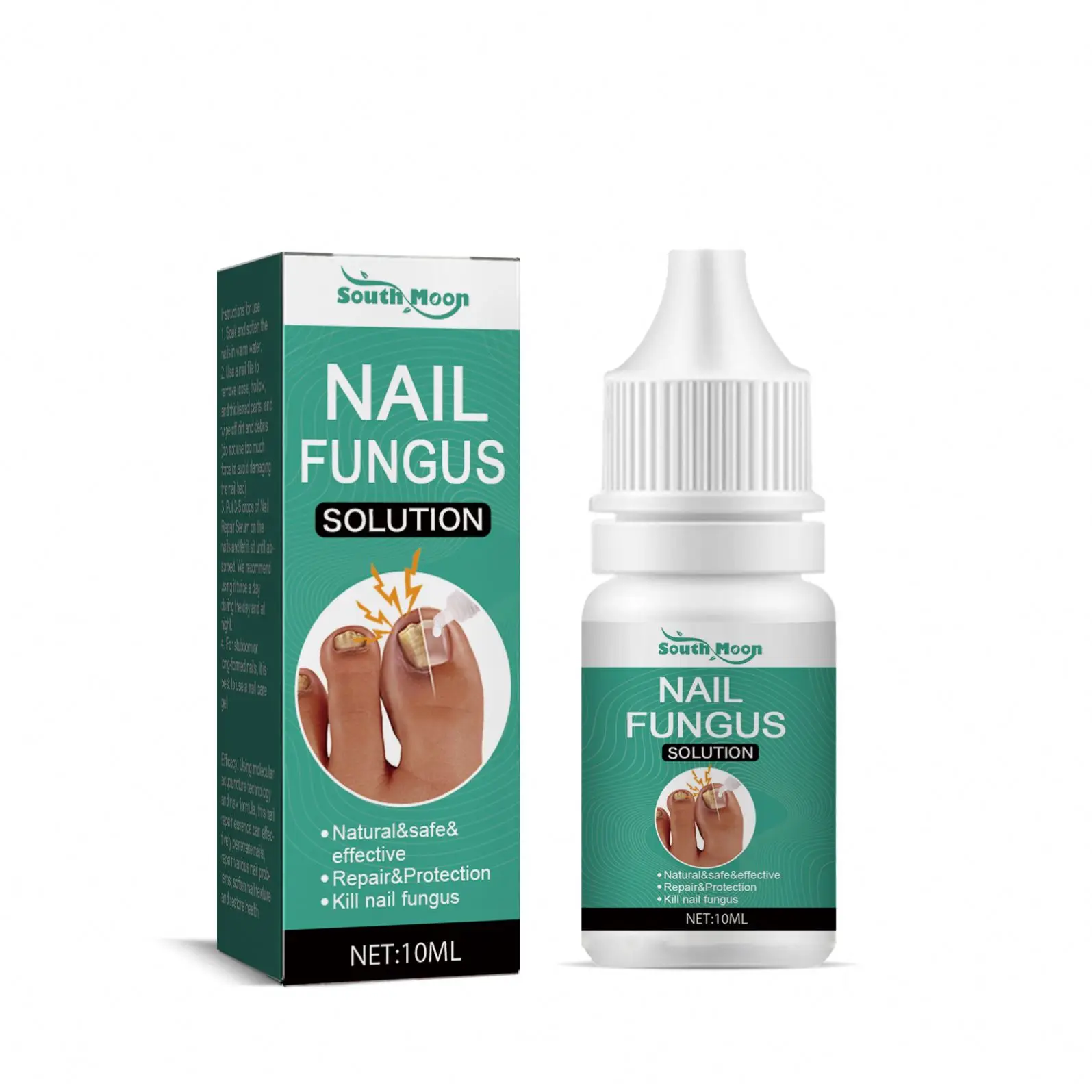 South Moon 10ml Nail Fungal Treatment Feet Care Foot Repair Nail Fungus Removal Serum Gel Anti Fungal Nail Repair Treatment
