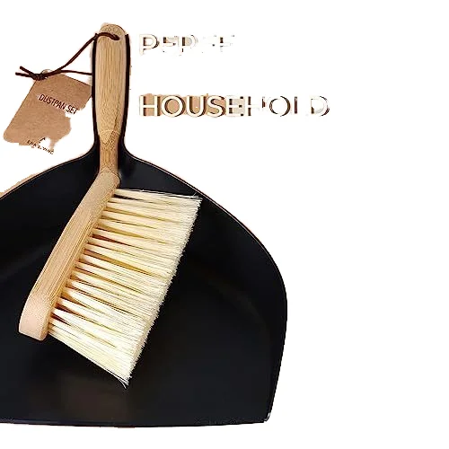 Hot Sell Eco- Friendly Household Cleaning Mini Bamboo Broom & Dustpan Set