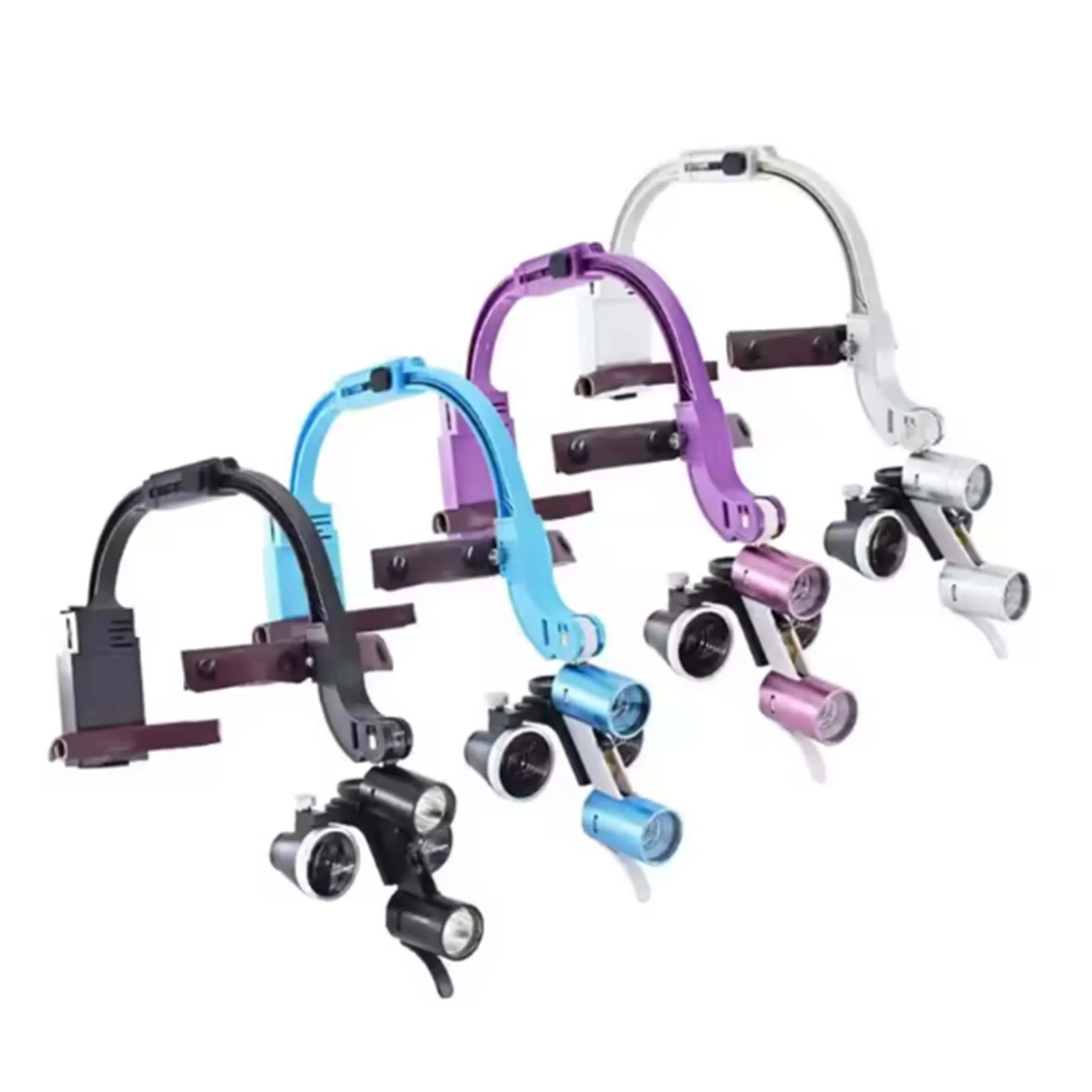 Meite Medical 2.5x 3.5x Magnification Binocular Dental Loupe Surgery Surgical Magnifier With Headlight Led Light Loupe Lamp