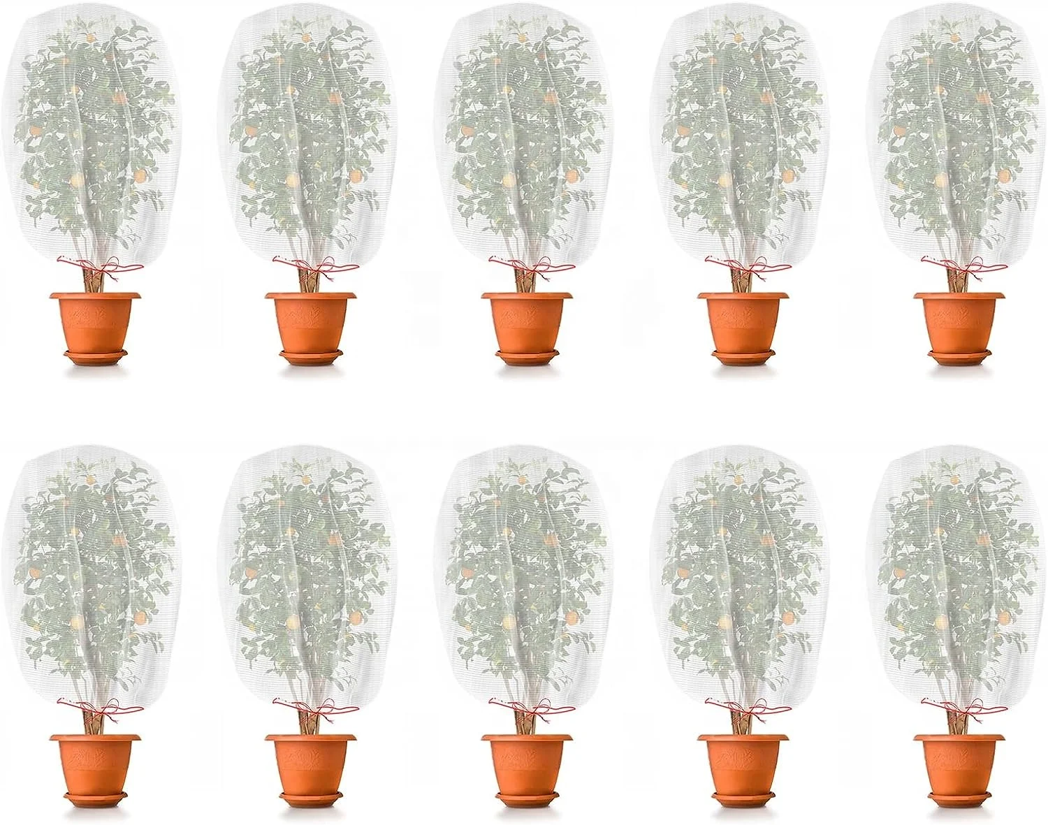 Garden Fruit Cover Mesh Bags with Drawstring for Plant Fruit Flower and Vegetables